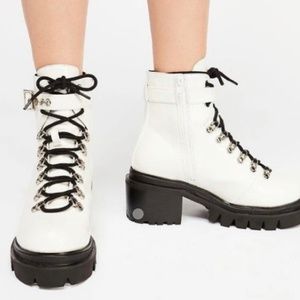 Jeffery Campbell White Czech Combat boots